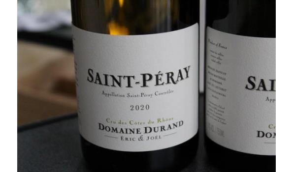 7 flessen à75cl witte wijn, Domaine Durand Saint-Péray, 2020/2018